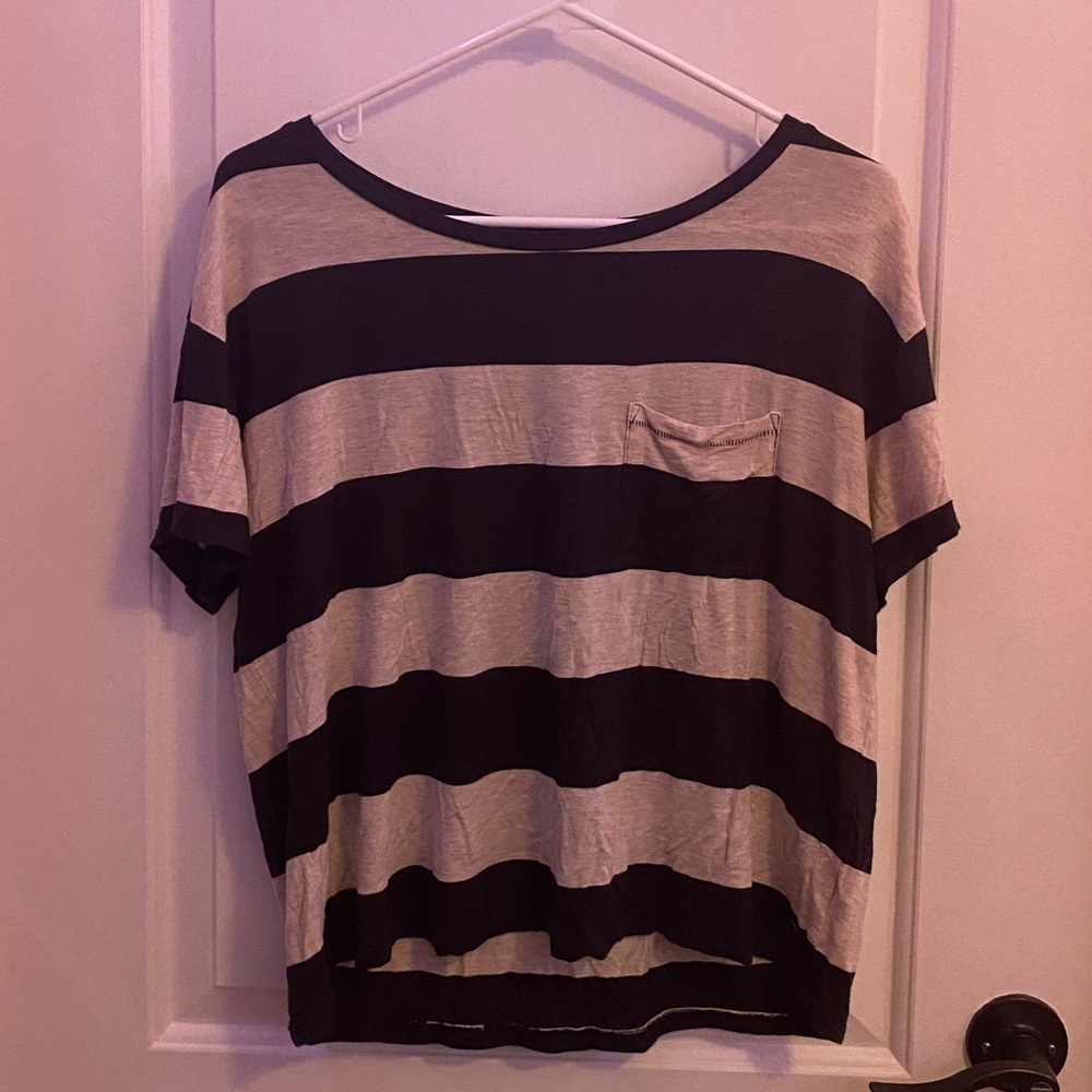 american eagle soft & sexy striped shirt